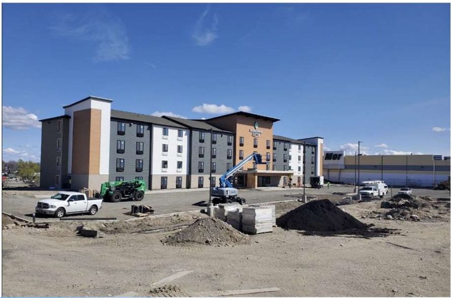 Completed WoodSpring Suites exterior