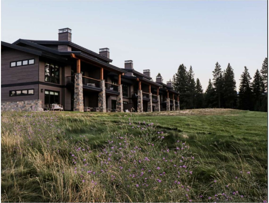 High-end townhomes with cedar siding and stone veneer in Cle Elum, Washington
